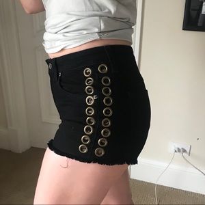 Carmar LF shorts size 25 designer jean black metal